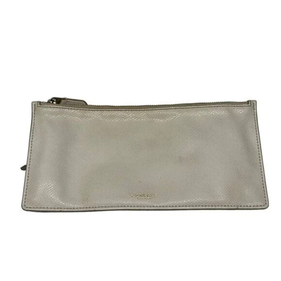 Coach East West Crossbody Purse Handbag Pop Up Pouch F52657 Light Khaki Chalk